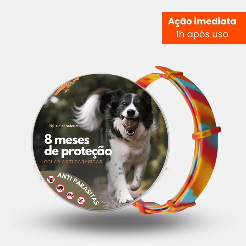 Colar SafePet | Anti Pulgas e Carrapatos - seu pet saudável