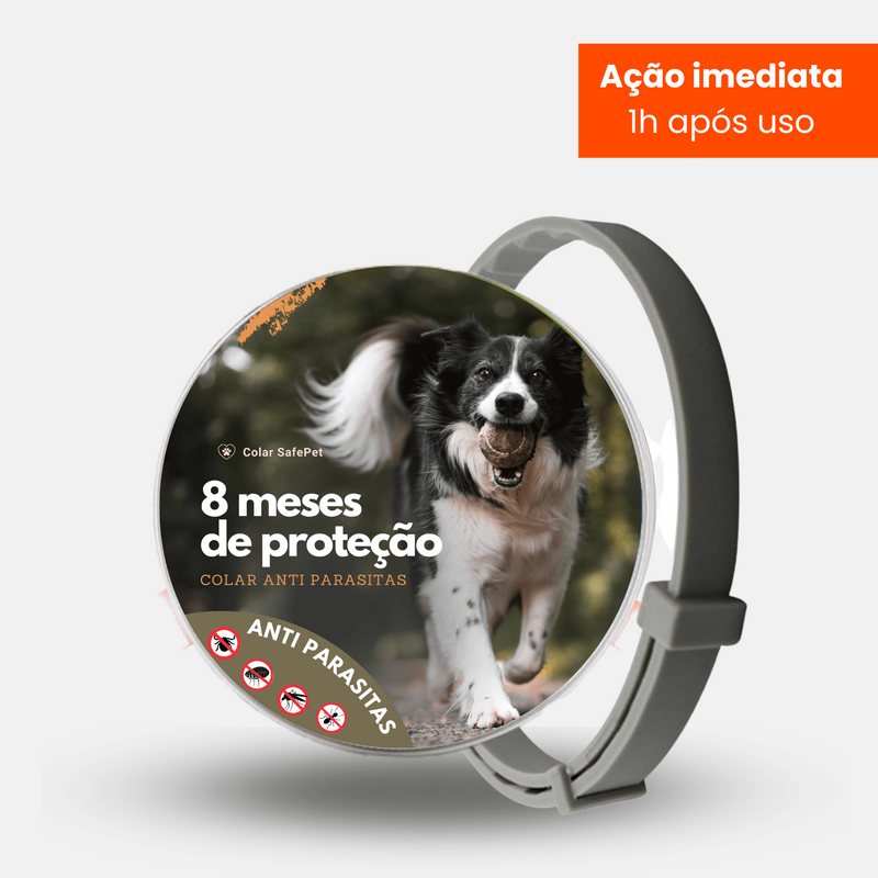 Colar SafePet | Anti Pulgas e Carrapatos - seu pet saudável